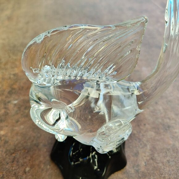Icet Arte Murano Glass Fish Sculpture / Figurine on Black Base - See Description - Picture 3 of 13